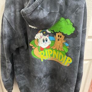Ripndip Charcoal Hoodie with Vibrant Graphic